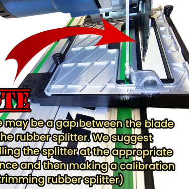 Erbauer ECS1400 circular saw adapter guide rail base compatible with MAKITA guide rail track
