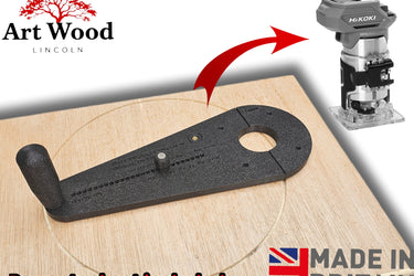 Hikoki M1808DA 2in1 router base Offset Circle Jig 120-370mm