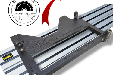 Dewalt DCS391 DCS565 circular saw adapter guide rail base compatible with DEWALT guide rail track