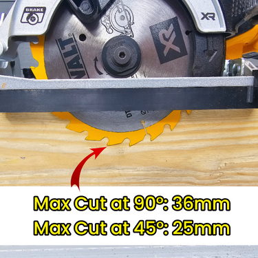 Dewalt DCS391 DCS565 circular saw adapter guide rail base compatible with DEWALT guide rail track