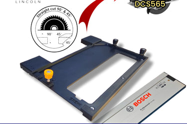 Dewalt DCS391 DCS565 circular saw adapter guide rail base compatible with BOSCH MAFELL guide rail track
