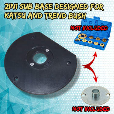 Bosch POF1200 POF1400 guide bush KATSU TREND base plate trimmer