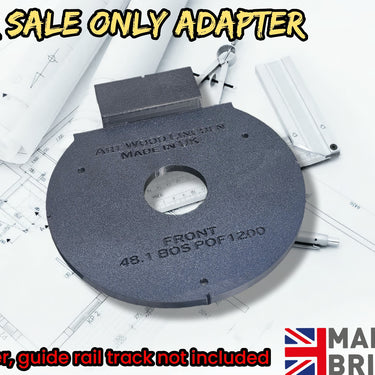 Bosch POF1200 POF1400 router adapter guide rail TRIMMER base compatible with EVOLUTION guide rail track