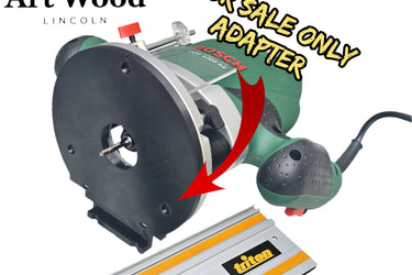 Bosch POF1200 POF1400 router adapter guide rail TRIMMER base compatible with TRITON guide rail track