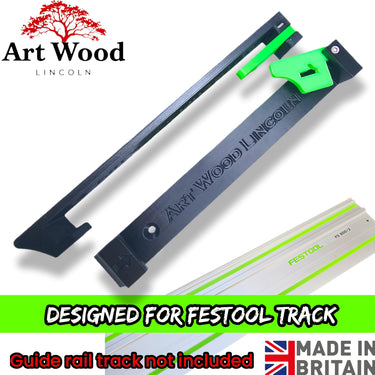 Set of wall mount holder bracket for FESTOOL saw guide rail track single or double slot