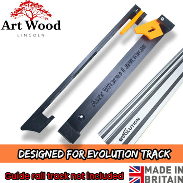 Set of wall mount holder bracket for EVOLUTION saw guide rail track single or double slot