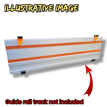 Set of wall mount holder bracket for EVOLUTION saw guide rail track single or double slot