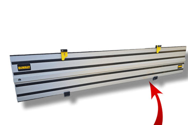 Set of wall mount holder bracket for DEWALT saw guide rail track single or double slot