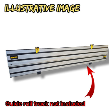 Set of wall mount holder bracket for DEWALT saw guide rail track single or double slot