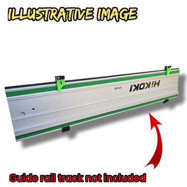 Set of wall mount holder bracket for HIKOKI saw guide rail track single or double slot
