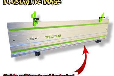 Set of wall mount holder bracket for FESTOOL saw guide rail track single or double slot