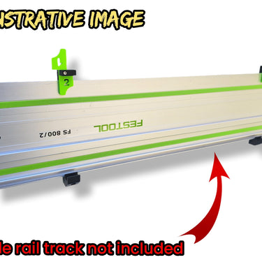 Set of wall mount holder bracket for FESTOOL saw guide rail track single or double slot