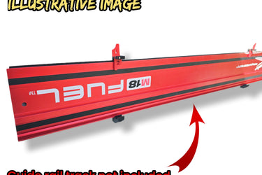 Set of wall mount holder bracket for MILWAUKEE saw guide rail track single or double slot