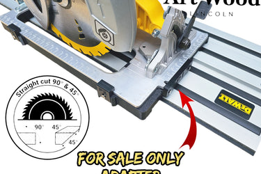 Dewalt DCS570 DWE575 DCS575 DCS578 DCS573 circular saw adapter guide rail base compatible with DEWALT guide rail track