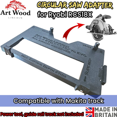Ryobi RCS18X1 circular saw adapter guide rail base compatible with MAKITA guide rail track