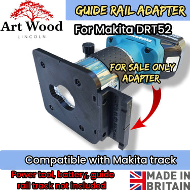 Makita DRT52 router adapter guide rail TRIMMER base compatible with MAKITA guide rail track