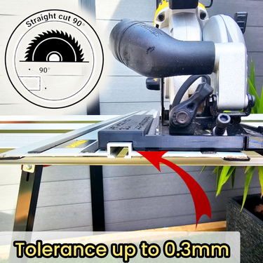 Dewalt DCS571 circular saw adapter guide rail base compatible with DEWALT guide rail track