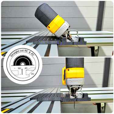 Dewalt DCS334 DCS335 jigsaw adapter guide rail base compatible with DEWALT guide rail track