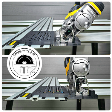 Dewalt DCS331 DW331 jigsaw adapter guide rail base compatible with DEWALT guide rail track