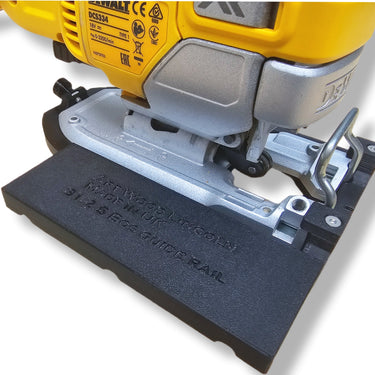 Dewalt DCS334 DCS335 jigsaw adapter guide rail base compatible with FESTOOL guide rail track