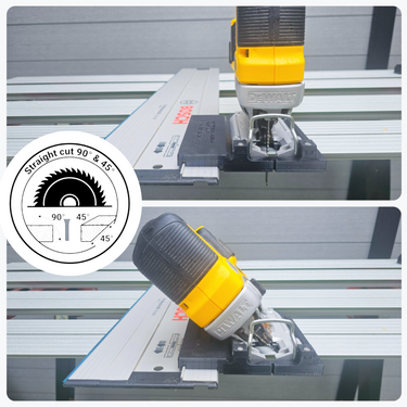 Dewalt DCS334 DCS335 jigsaw adapter guide rail base compatible with MAKITA guide rail track