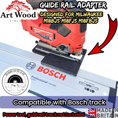 Milwaukee M18 BJS M18 FJS M18 FBJS jigsaw adapter guide rail base compatible with BOSCH MAFELL guide rail track