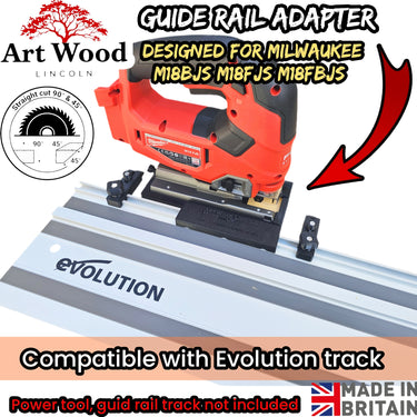 Milwaukee M18 BJS M18 FJS M18 FBJS jigsaw adapter guide rail base compatible with EVOLUTION guide rail track