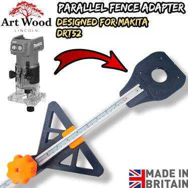 Makita DRT52 router adjustable parallel fence base edge guide 0-720mm