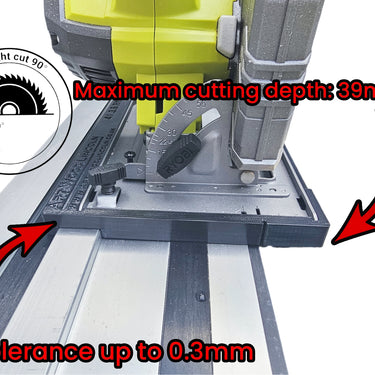 Ryobi R18CS-0 circular saw adapter guide rail base compatible with RYOBI guide rail track
