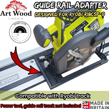 Ryobi R18CSP-0 RWSL1801 circular saw adapter guide rail base compatible with RYOBI guide rail track