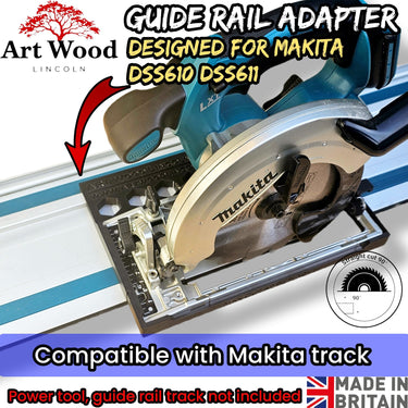 Makita BSS610Z DSS610Z DSS611Z circular saw adapter guide rail base compatible with MAKITA guide rail track
