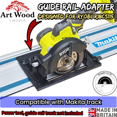 Ryobi R18CS115-0 circular saw adapter guide rail base compatible with MAKITA guide rail track