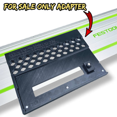 Dewalt DCS571 circular saw adapter guide rail base compatible with FESTOOL guide rail track
