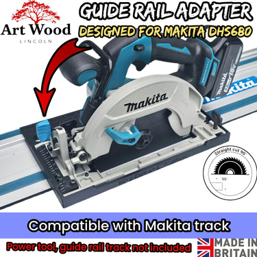 Makita DHS680 DHS680Z XSH03Z circular saw adapter guide rail base compatible with MAKITA guide rail track