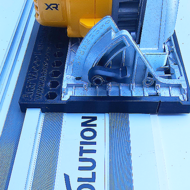 Dewalt DCS391 DCS565 circular saw adapter guide rail base compatible with EVOLUTION guide rail track