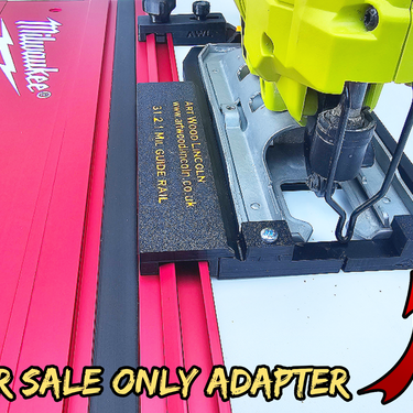 Ryobi R18JS-0 jigsaw adapter guide rail base compatible with MILWAUKEE guide rail track