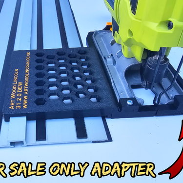 Ryobi R18JS-0 jigsaw adapter guide rail base compatible with DEWALT guide rail track