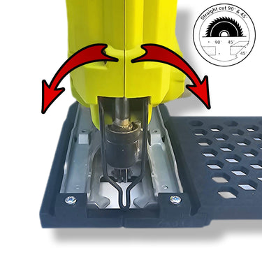 Ryobi R18JS-0 jigsaw adapter guide rail base compatible with DEWALT guide rail track