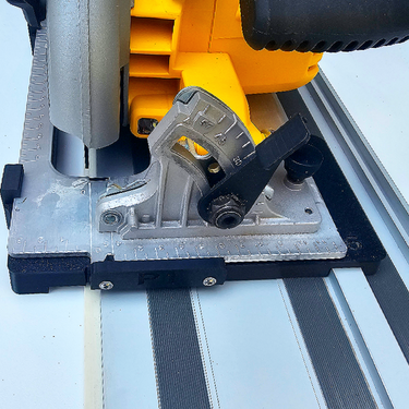 Dewalt DCS570 DWE575 DCS575 DCS578 DCS573 circular saw adapter guide rail base compatible with EVOLUTION guide rail track