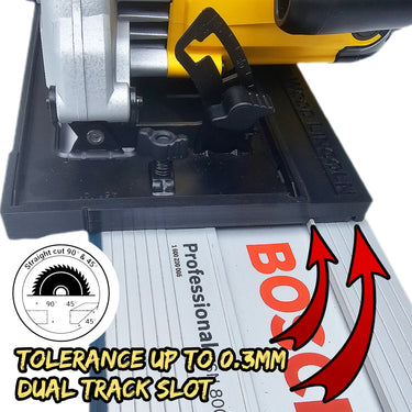 Dewalt DWE560K-GB DWE560-LX DWE560 DWE5615 circular saw adapter guide rail base compatible with BOSCH MAFELL guide rail track