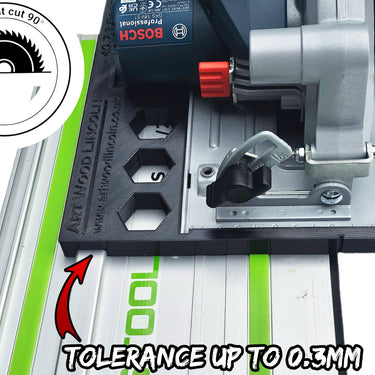 Bosch GKS18V-51 circular saw adapter guide rail base compatible with FESTOOL guide rail track