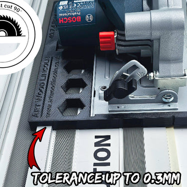 Bosch GKS18V-51 circular saw adapter guide rail base compatible with EVOLUTION guide rail track