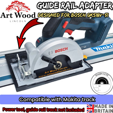 Bosch GKS18V-51 circular saw adapter guide rail base compatible with MAKITA guide rail track