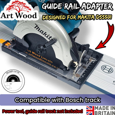 Makita DSS501 DSS501Z XSS03Z circular saw adapter guide rail base compatible with BOSCH MAFELL guide rail track