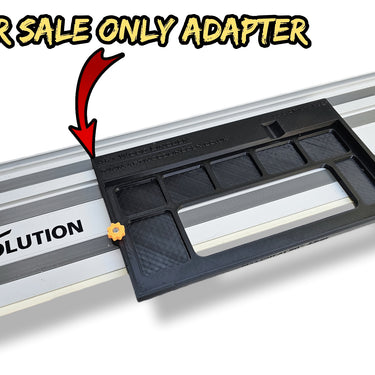Milwaukee HD18CS 2630-20 circular saw adapter guide rail base compatible with EVOLUTION guide rail track