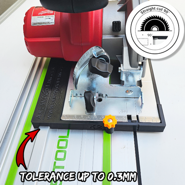 Milwaukee HD18CS 2630-20 circular saw adapter guide rail base compatible with FESTOOL guide rail track