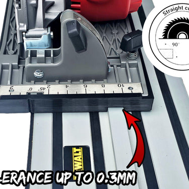 Milwaukee M18CCS66 2732-20 circular saw adapter guide rail base compatible with DEWALT guide rail track