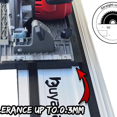 Milwaukee M18CCS66 2732-20 circular saw adapter guide rail base compatible with BUYAPARCEL guide rail track