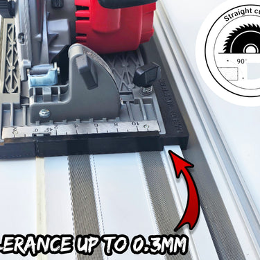 Milwaukee M18CCS66 2732-20 circular saw adapter guide rail base compatible with EVOLUTION guide rail track