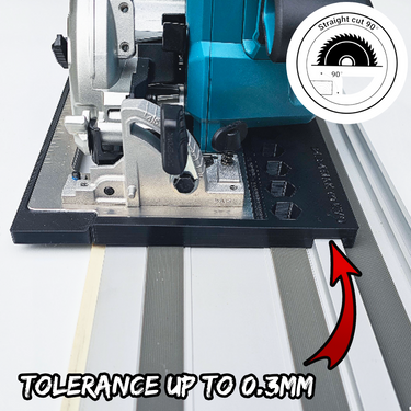 Makita DHS660 DHS660Z circular saw adapter guide rail base compatible with EVOLUTION guide rail track